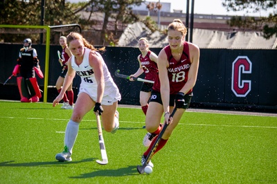 Cover image for Harvard Field Hockey Secures Undefeated Regular Season, Preps for Ivy League Tournament on Friday