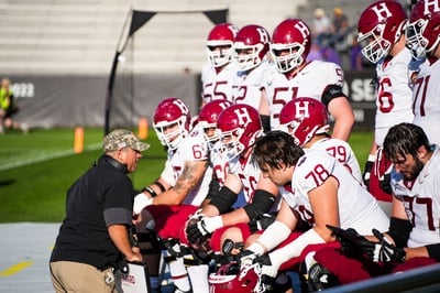 Cover image for No. 22 Harvard Football Looks to Carry Momentum Against Cornell, Stay Undefeated