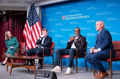 Cover image for Former Rep. Joe Kennedy III Says The Democratic Party Must Reconnect With Voters at IOP Forum