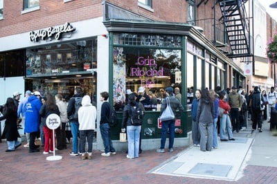 Cover image for Open Sesame: Students Celebrate Grand Opening of PopUp Bagels with DJ, Merch