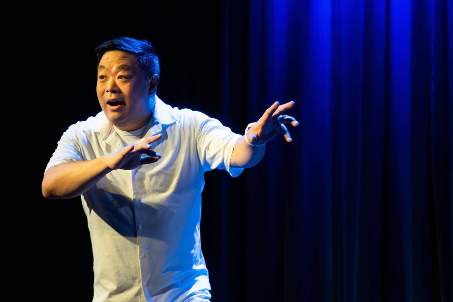 Chris Grace in "Sardines (a comedy about death)."