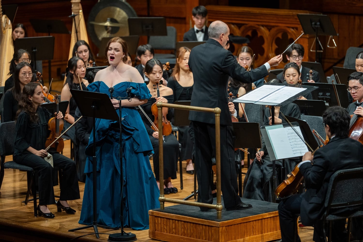 The Music 110 orchestra performed at Sanders Theatre on Oct. 4.
