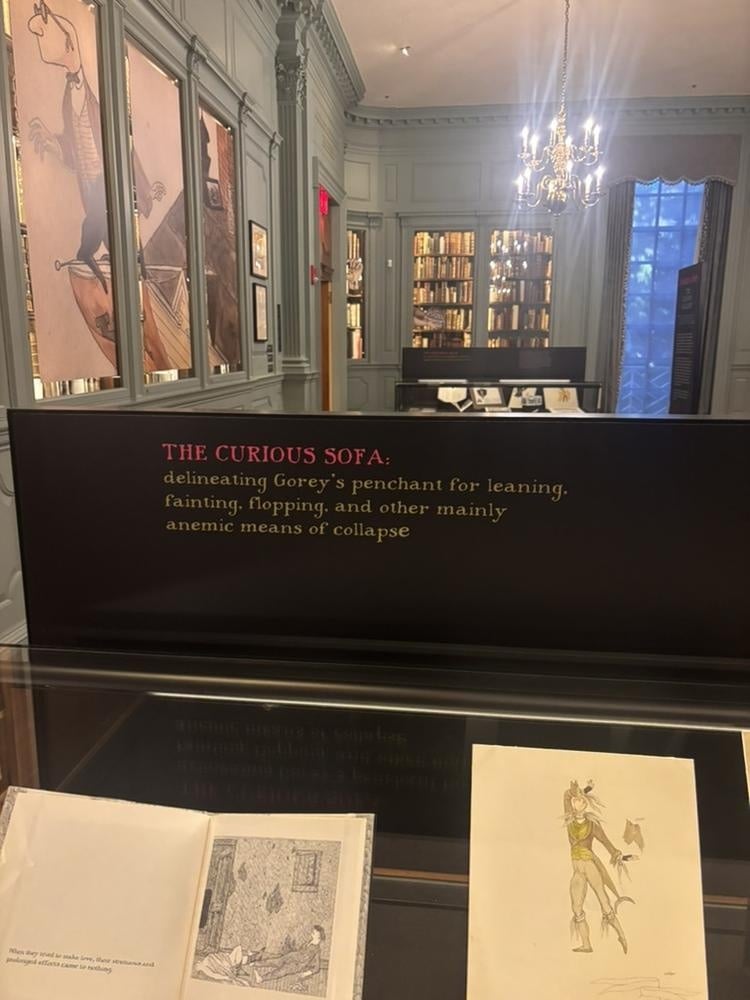 'Edward Gorey: The Gloomy Gallery' is on view at the Houghton Library through Jan. 12.