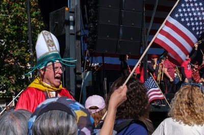 Cover image for Harvard Affiliates Join Crowd of Tens of Thousands at Boston’s No Kings Rally