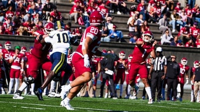Cover image for In Photos: Harvard Rolls Past Merrimack to Remain Undefeated at 5–0