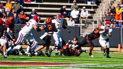 Cover image for In Photos: Harvard Defeats Princeton 35–14 in Decisive Ivy League Win
