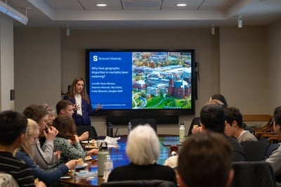 Cover image for Sociology Professor Connects Polarized State Policies to Diverging Mortality Rates at Harvard Talk