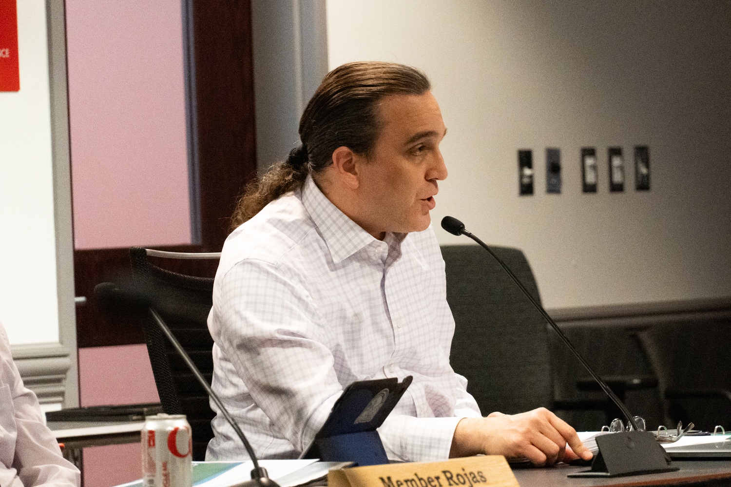 David J. Weinstein at a School Committee meeting in April.