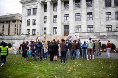 Cover image for Grad Union Rallies Against Removal of 900 Students from Bargaining Unit