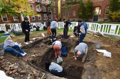 Cover image for Undergraduates Begin Tenth Harvard Yard Excavation