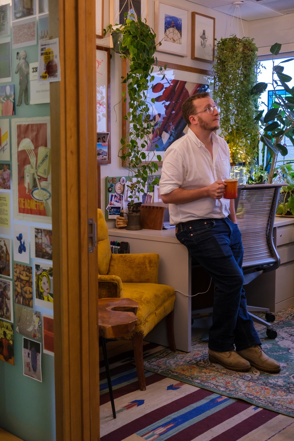 Matt Reichert in his William James office.