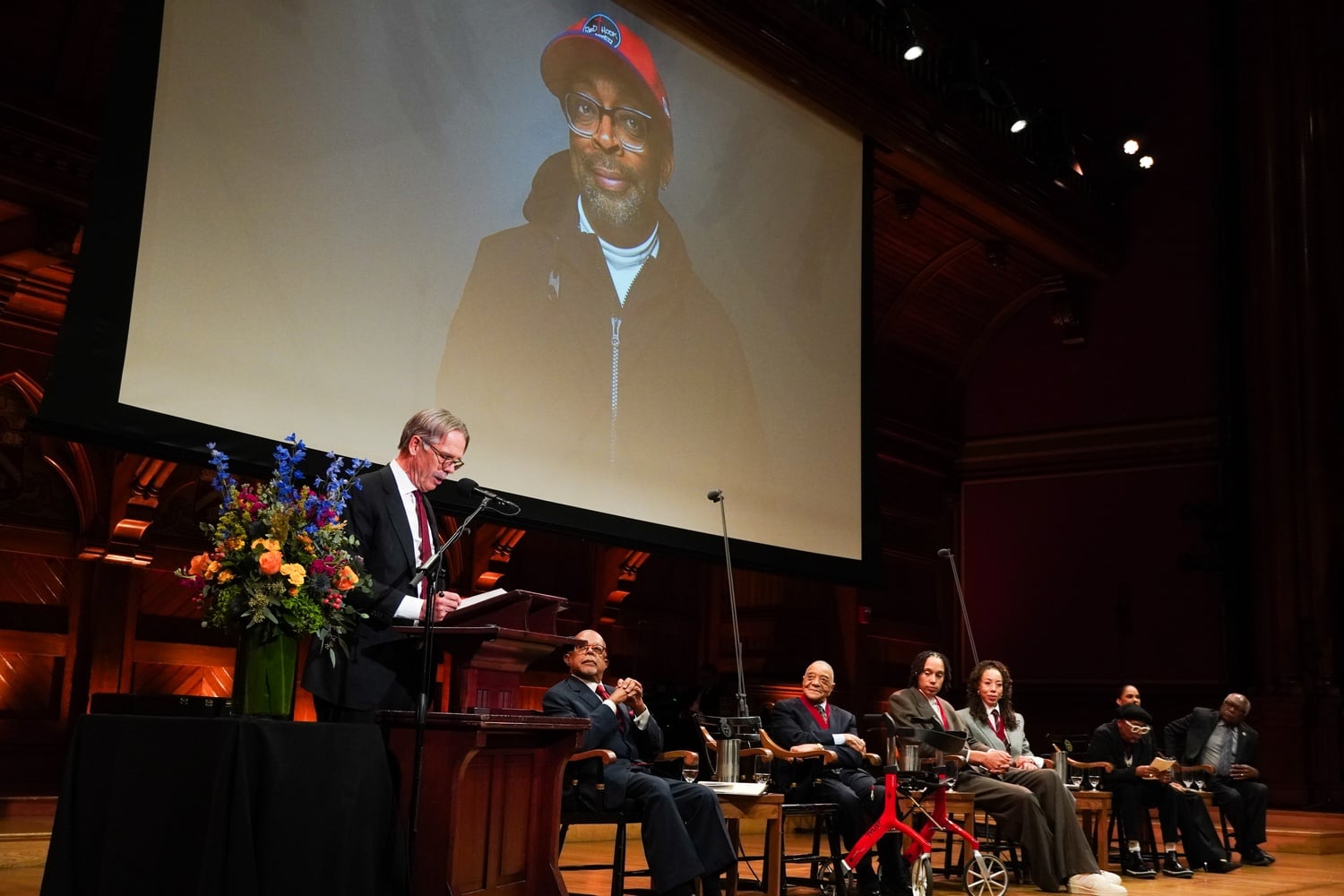 Recipients of the W.E.B. DuBois Medal were honored in Sanders Theater.