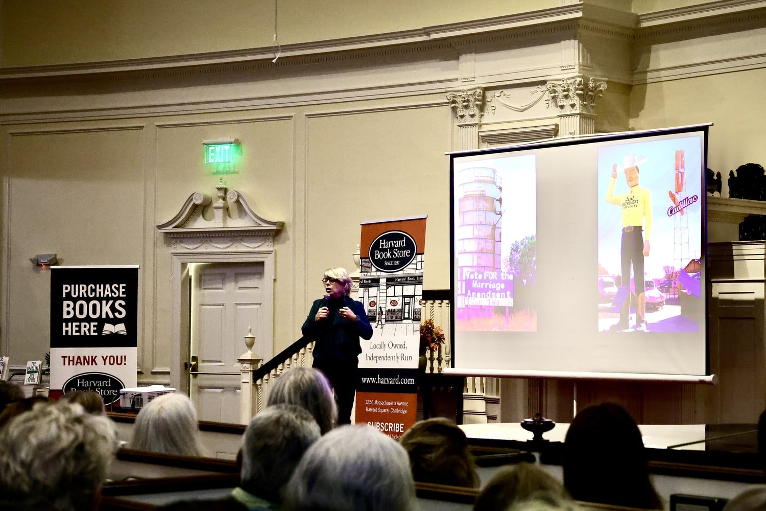 On Oct. 6, Harvard Professor Jill Lepore sat down at the First Parish Church to discuss her most recent book.