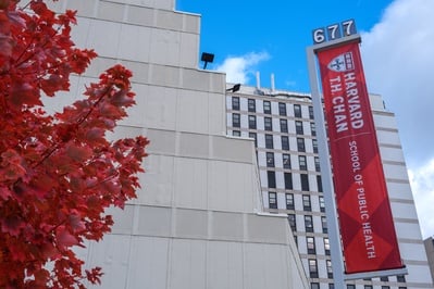 Cover image for Harvard T.H. Chan School of Public Health in Autumn