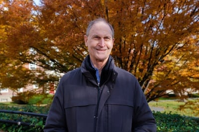 Cover image for Dr. David Blumenthal '70 at the Radcliffe Quadrangle