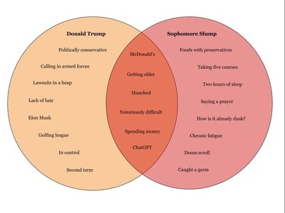 Cover image for Venn Diagram: Donald Trump, Sophomore Slump