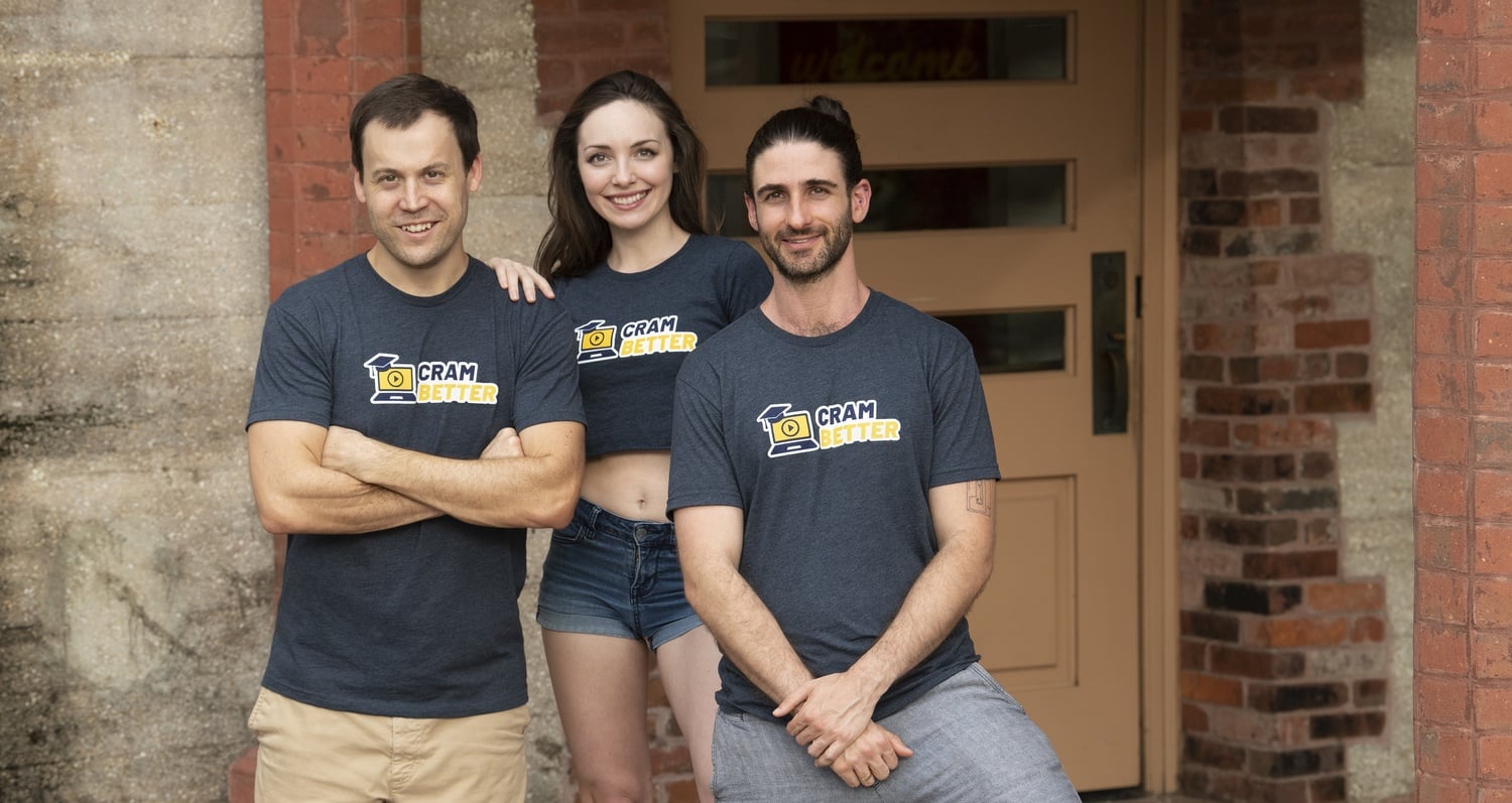 Steven Keys, Lauren Keys, and Marty Parks, co-founders of CramBetter