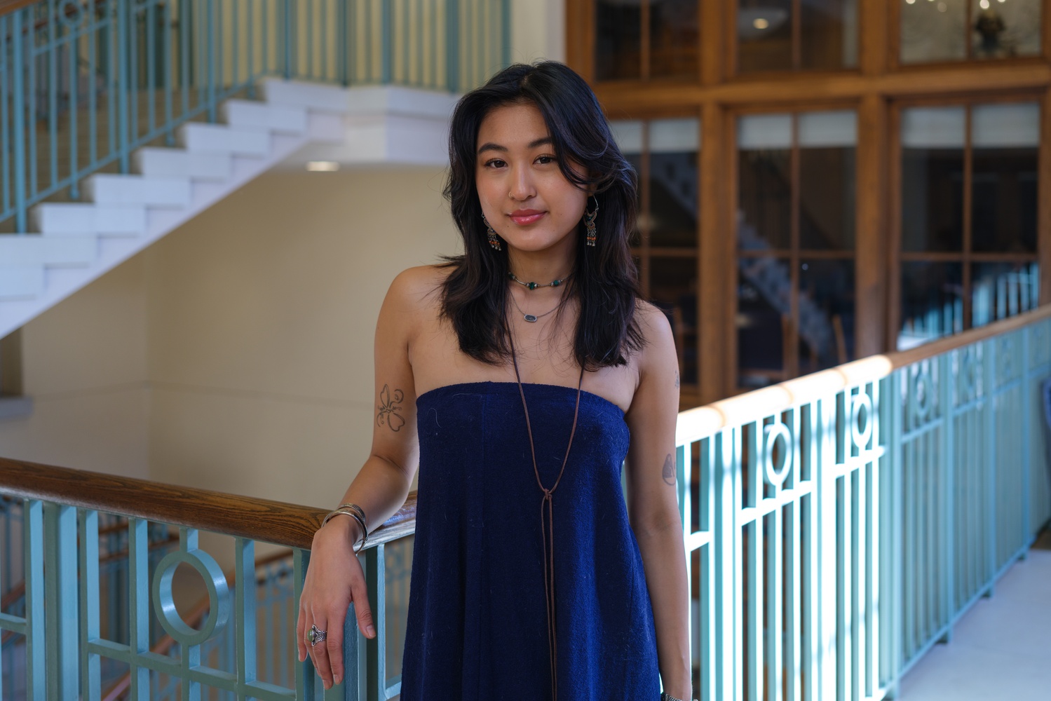 “One thing about me is I never wear sneakers,” Stephanie Hu ’26 says.