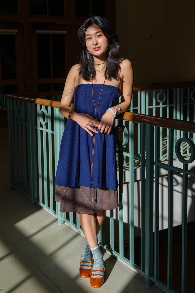 Stephanie is working on a thesis about neo-Chinese fashion, a popular design movement in China that incorporates traditional Chinese aesthetics into modern or Western design principles