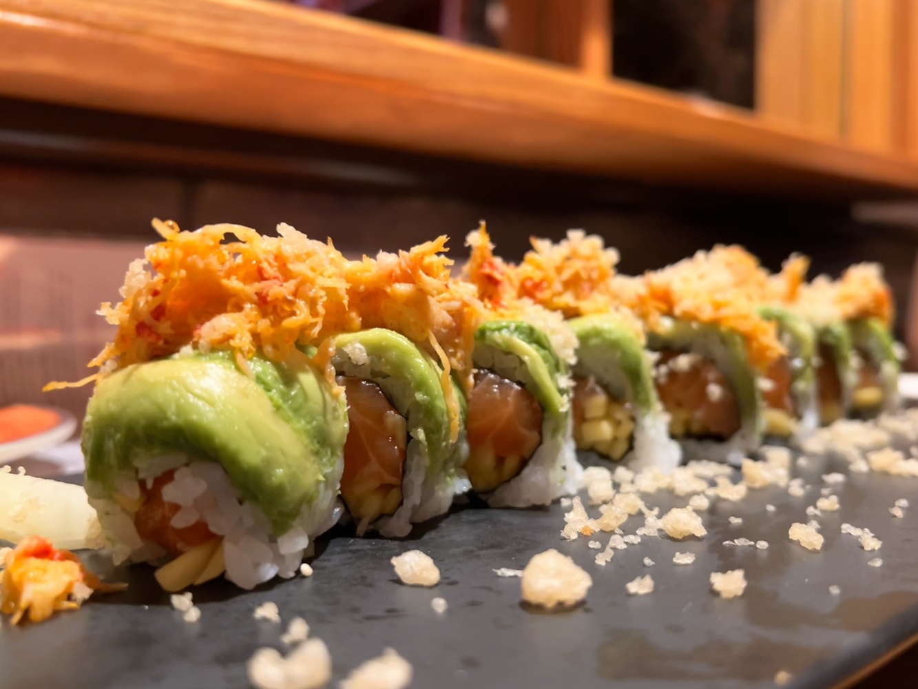 Live jazz provides the perfect soundtrack for a sushi dinner at The Mad Monkfish in Cambridge.
