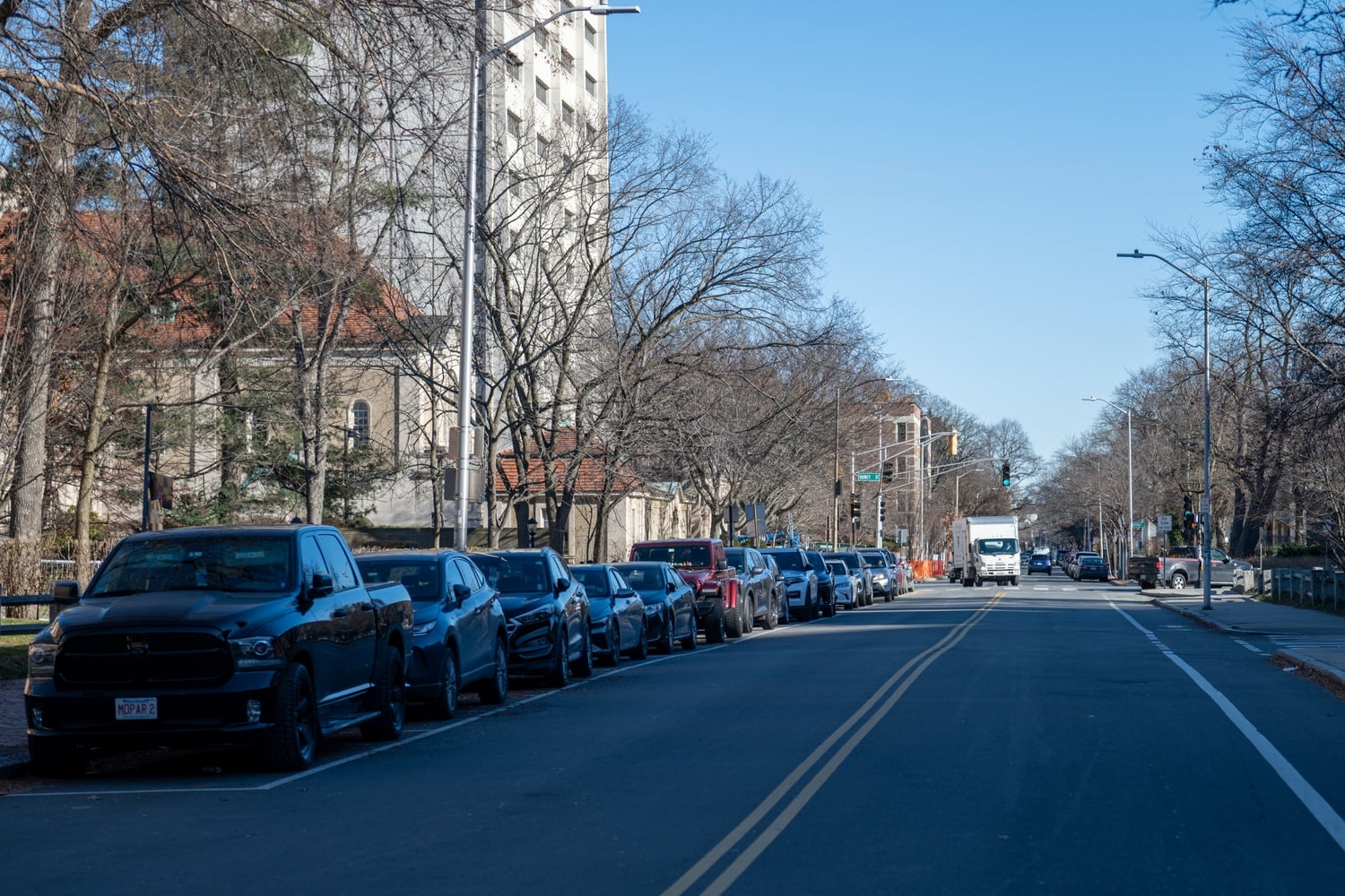Bike lanes are planned for Quincy street next to Sanders Theatre.