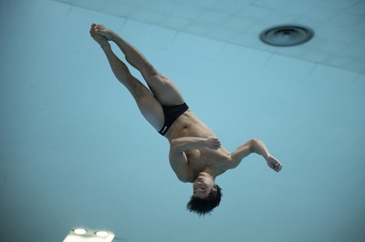 Cover image for Diver Flips Againsts Penn and Boston College