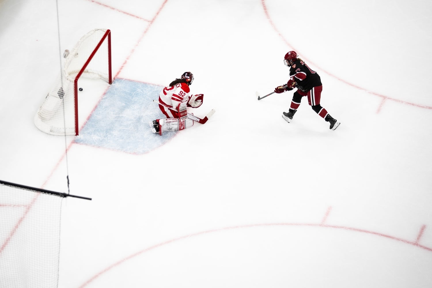 Freshman Carla McSweeney scored the game-winning goal of the 2026 Beanpot Championship on a penalty shot in overtime. 
