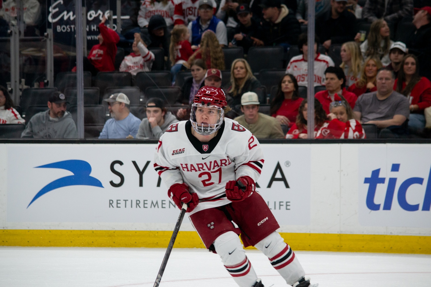Mick Thompson Skates in TD Garden | Sports | The Harvard Crimson