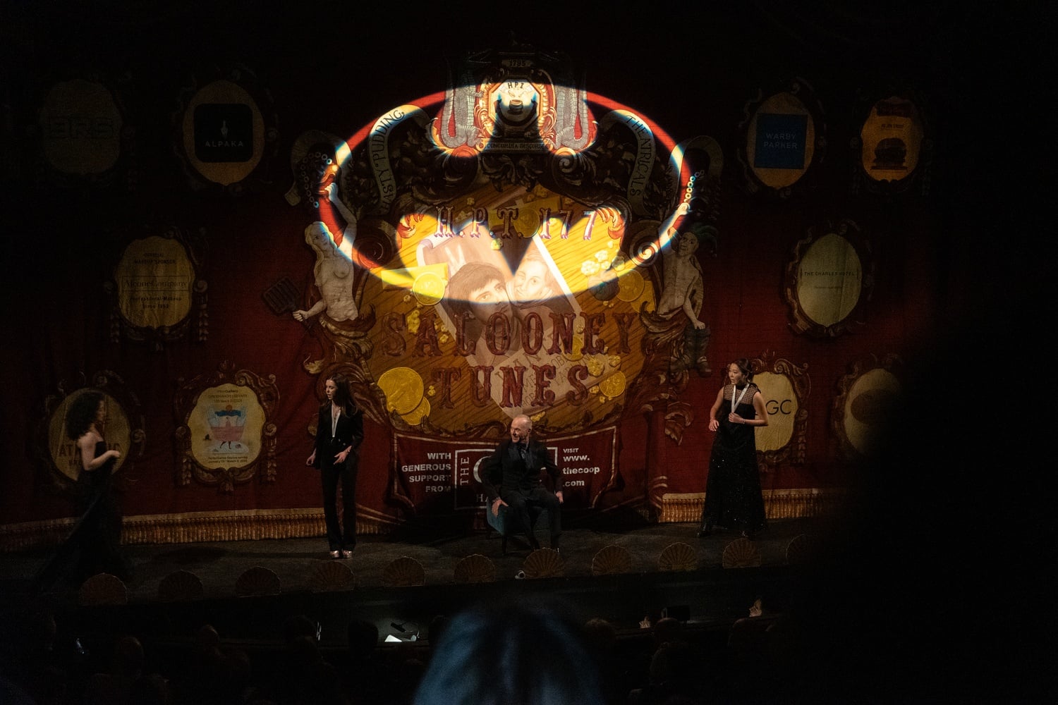 The Hasty Pudding honors Michael Keaton as 2026's Man of the Year by flying the infamous bat signal.