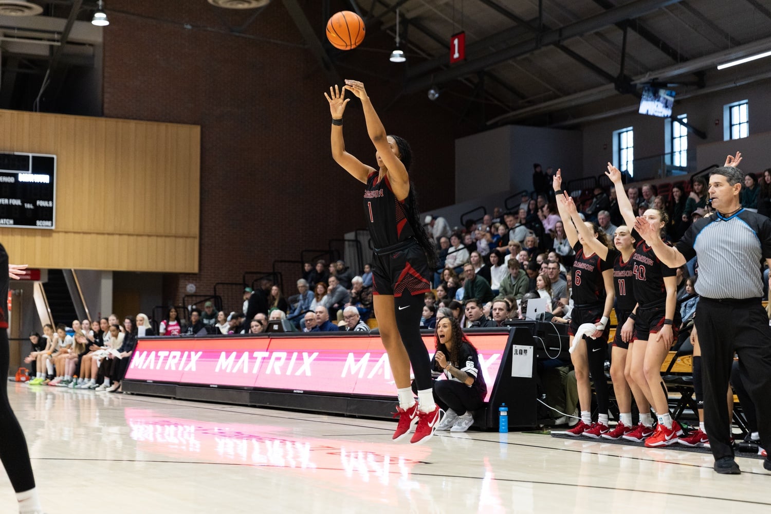 Aubrey Shaw recorded with a team-high 15 points against the Big Green, including seven in the third quarter.
