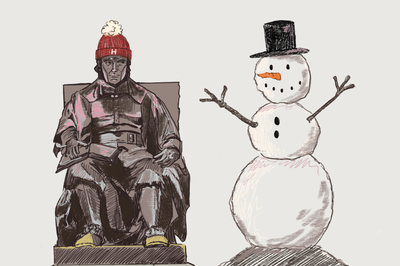 Cover image for Winter On Campus: Snowy Vignettes from Crimson Arts