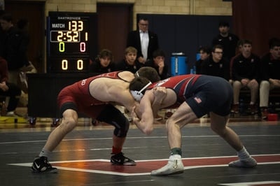 Cover image for Lions Roar, But Harvard Wrestling Tames the Pride