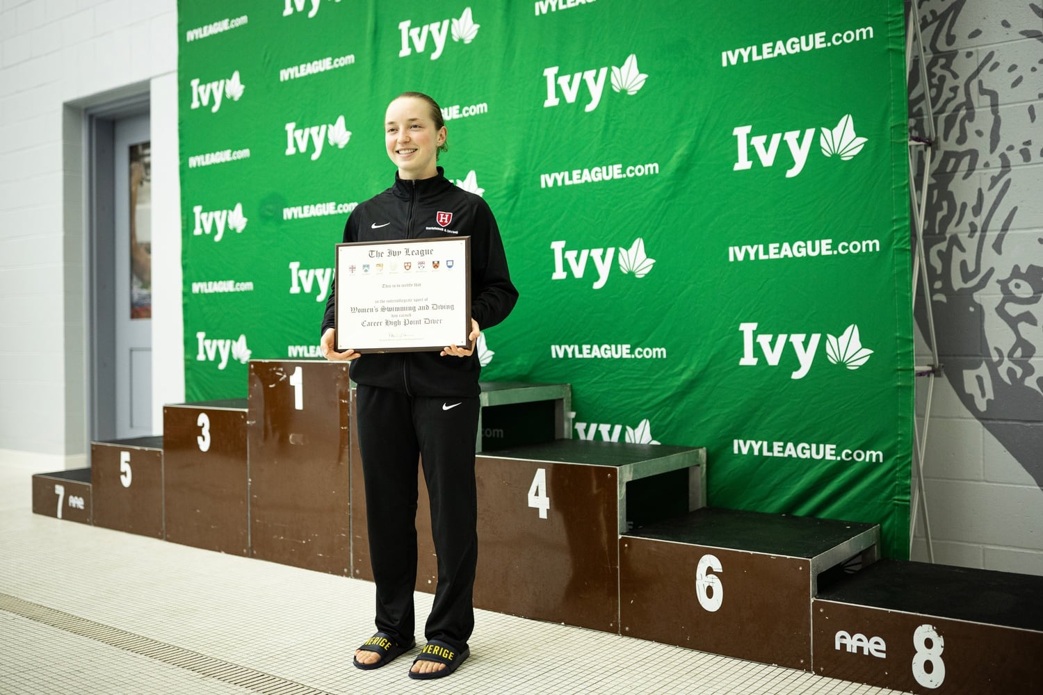 Senior Nina Janmyr is named the Career High Diver at the Ivy League Championship Meet. 