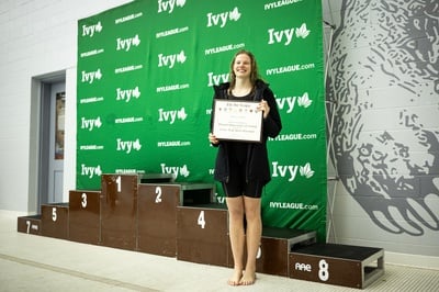 Cover image for Anya Mostek Awarded Career High Swimmer
