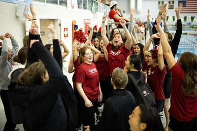 Cover image for Women’s Swim And Dive Places Third At Ivy Championships