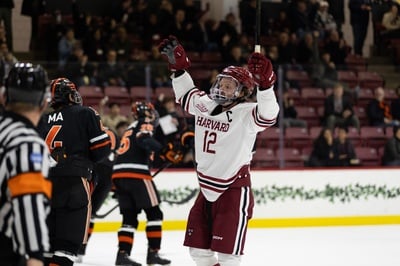 Cover image for Men’s Hockey Rallies to 5-3 Victory Over Princeton