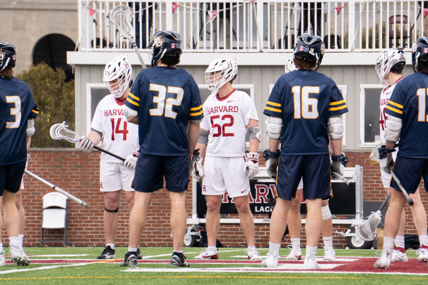 Today, Harvard took down the Marquette Golden Eagles. Last year, the two teams faced off against Jordan Field.