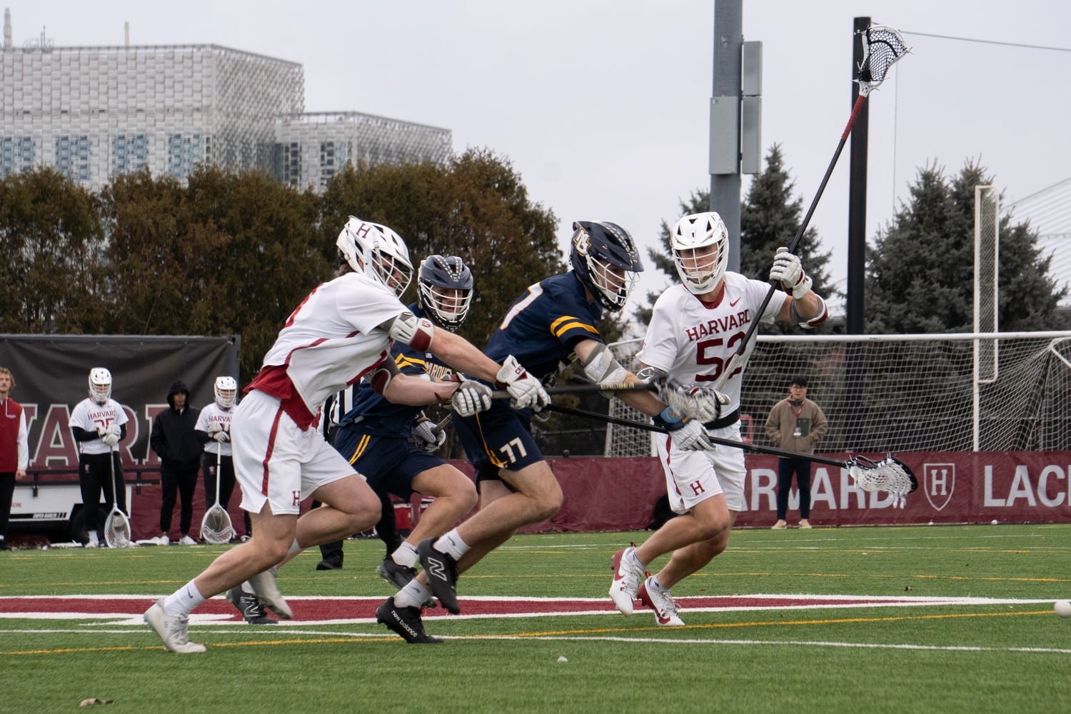 Captain Sean Jordan defends a Marquette player during a game last season. 