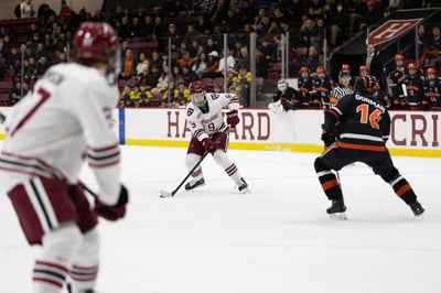 Cover image for Late Collapse Costs Men’s Hockey ECAC Bye, Falls 4-1 to No. 7 Quinnipiac