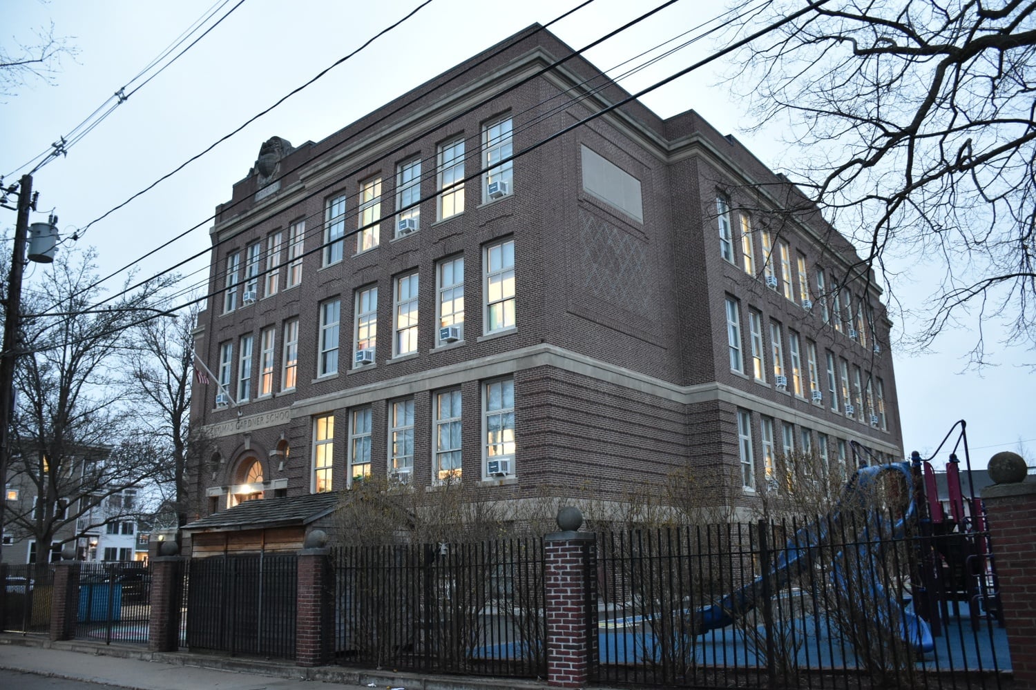 The Gardner Pilot Academy is located at 30 Athol Street. Parents said roof leaks in a second-grade classroom have gone unrepaired since January.