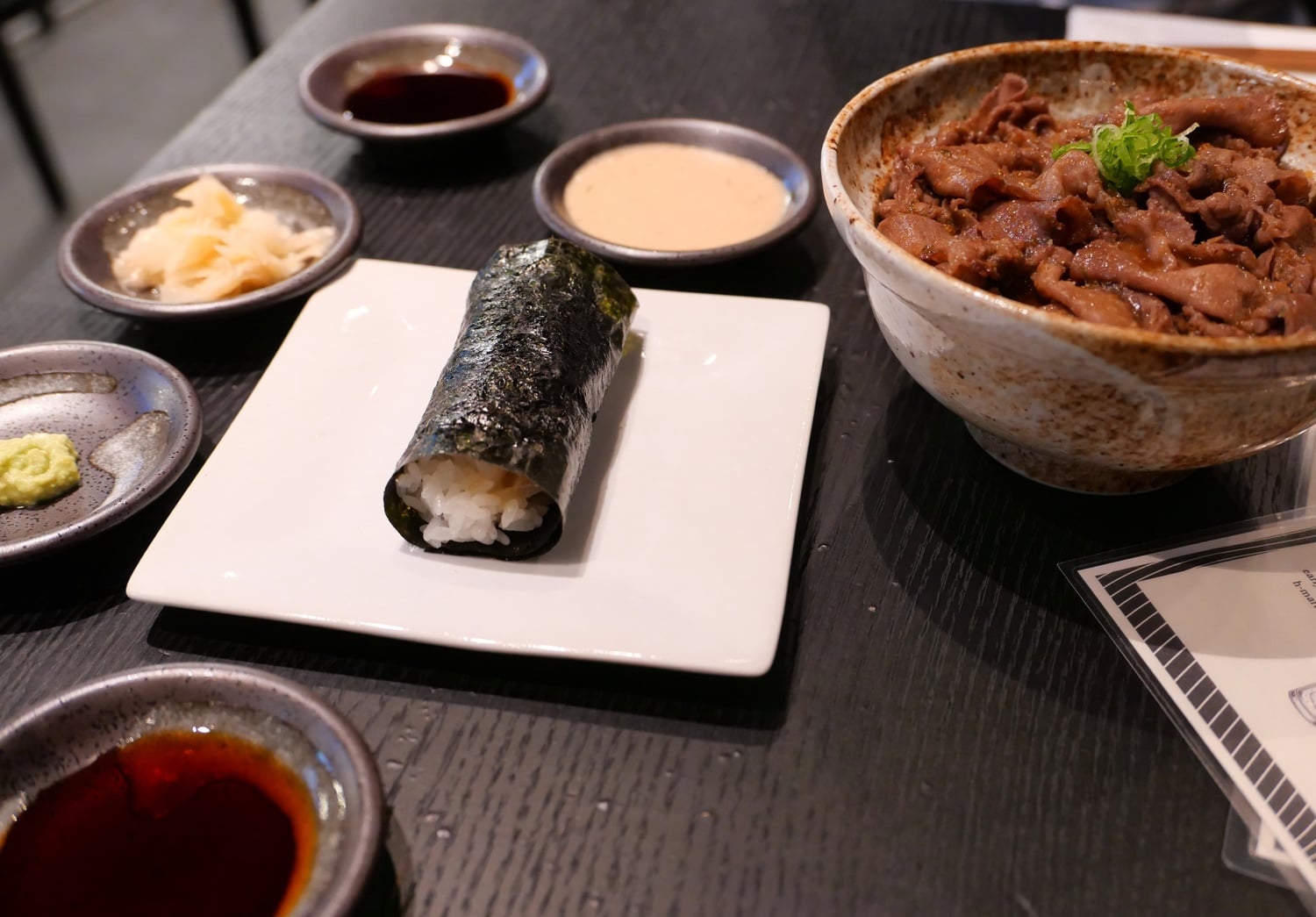 Norinori Test Kitchen's handrolls feature a variety of fillings, from classic seafood like salmon and cod, to vegetarian options of avocado and cucumber.