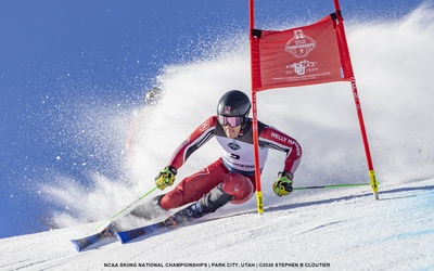 Cover image for Sophomore Duncan Armstrong Skis in 2026 NCAA Championship