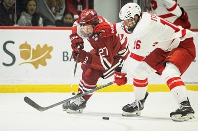 Cover image for Sophomore Mick Thompson Battles Big Red