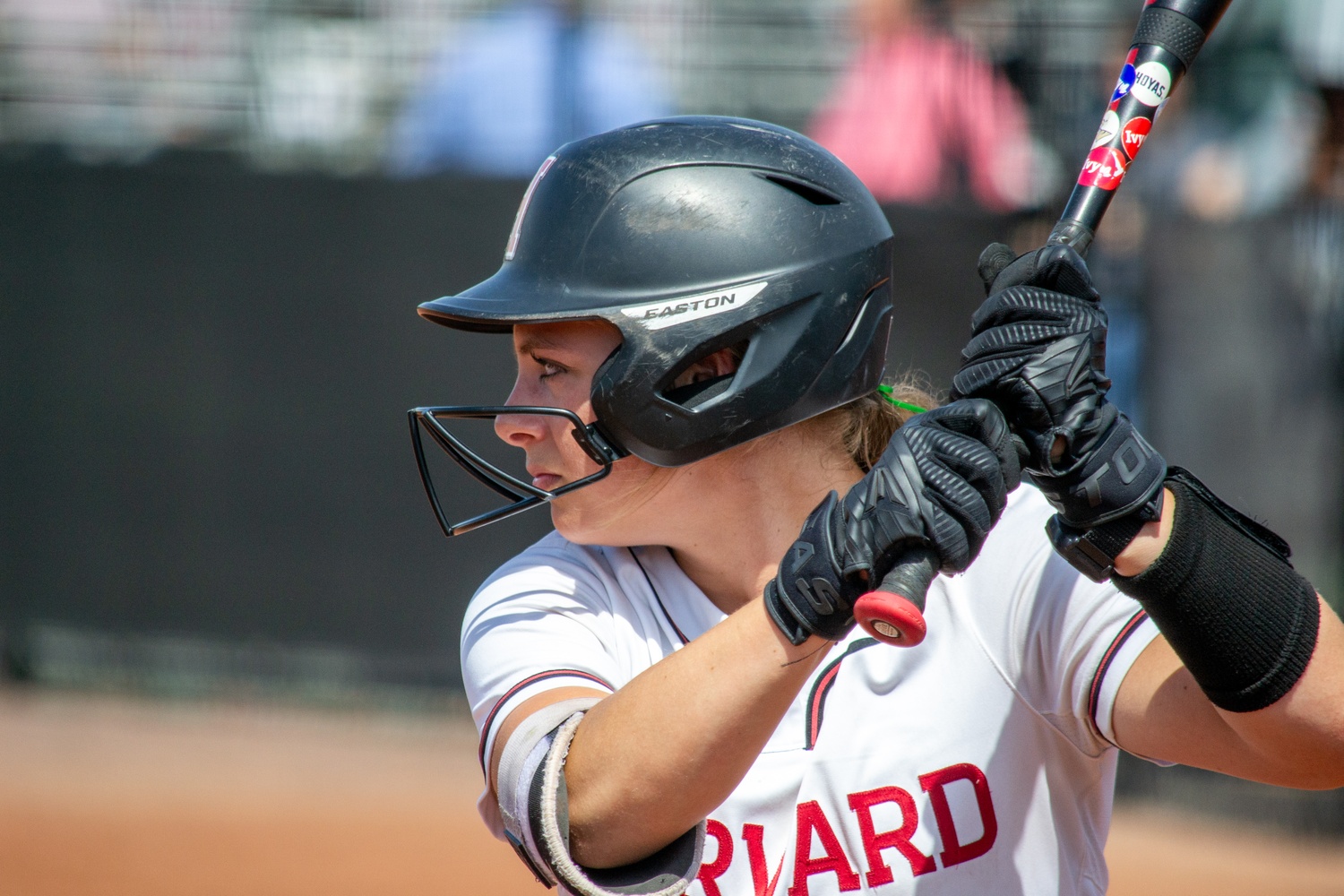 Junior captain Audrey Szollosi utilizes her speed with her slap-hitting approach for the Crimson.