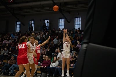 Cover image for Harvard Pulls Away Early to Defeat Navy in WBIT First Round