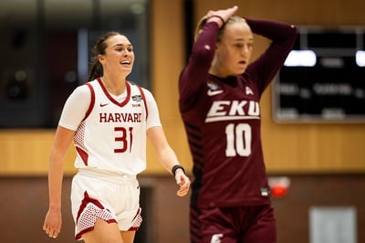 Cover image for Harvard’s Defense Powers WBIT Round Two Win Over Eastern Kentucky
