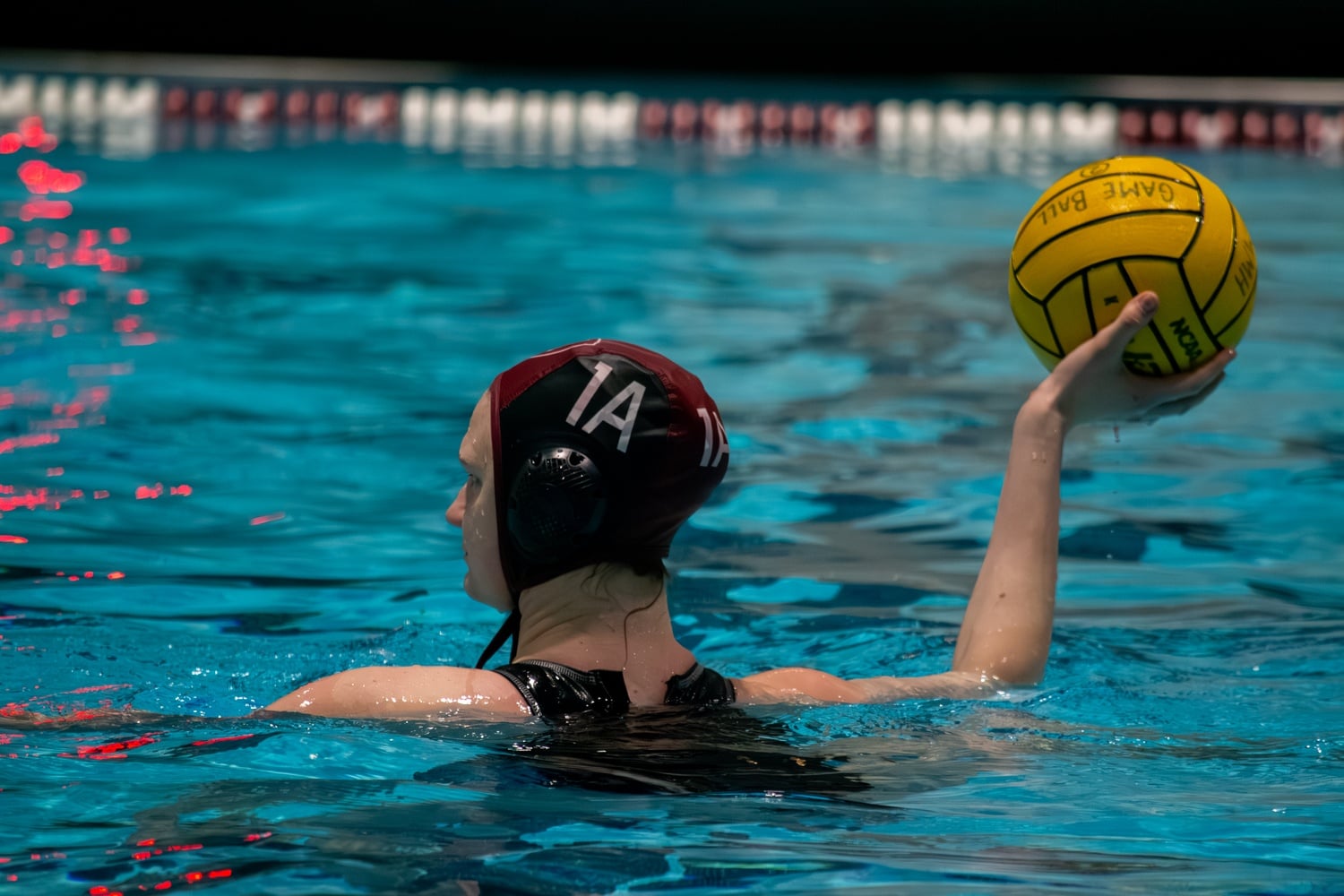 Sophomore goaltender Orli Cooper dishes out a pass after making a save in a game against Marist earlier this season.