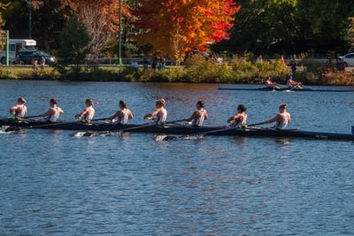 Cover image for Harvard-Radcliffe Lightweight Rowing Snatches The Class of 1999 Cup Back From Princeton