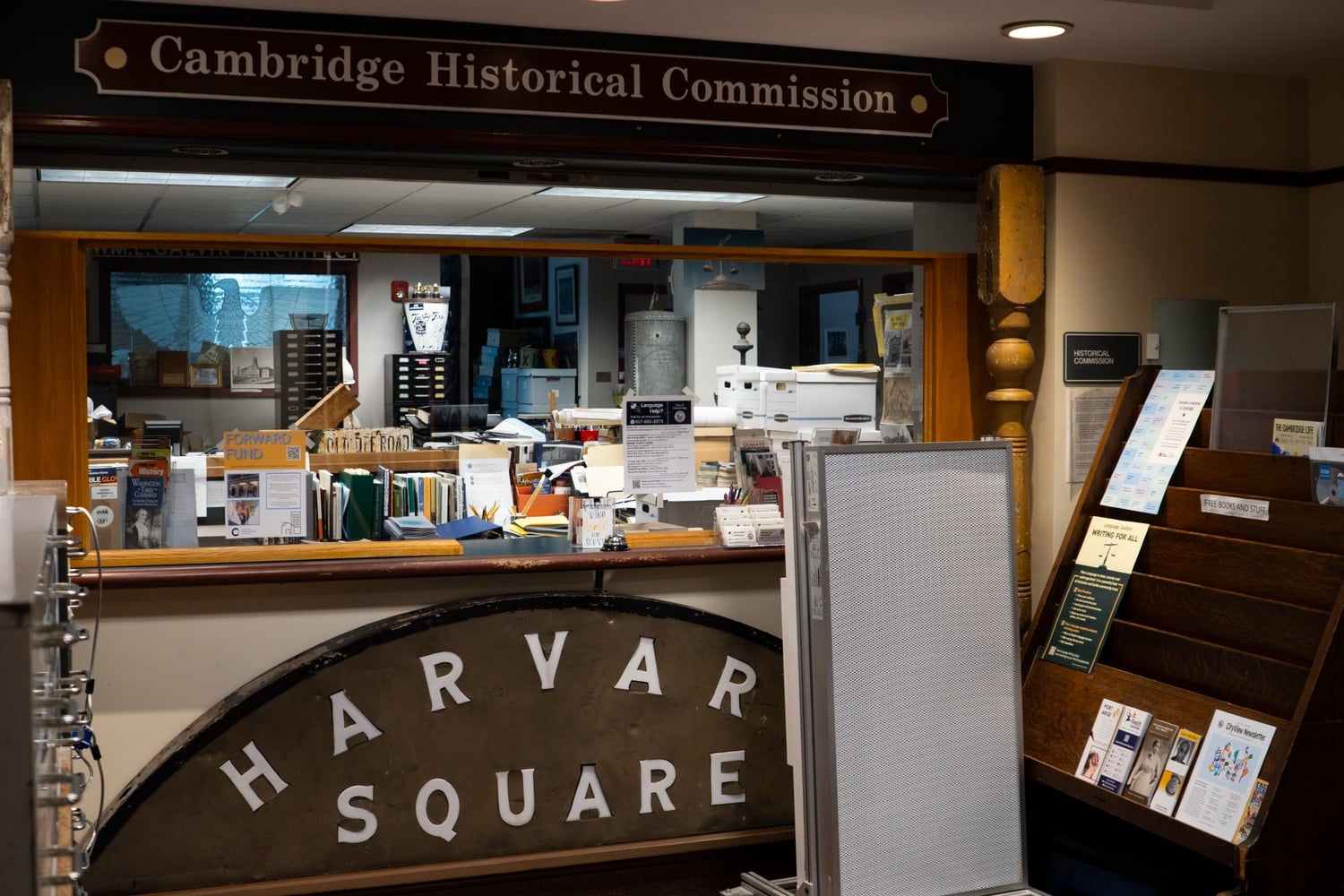 Inside the Cambridge Historical Commission.