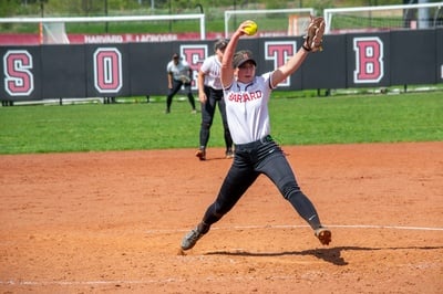 Cover image for Harvard Softball Bounces Back to Win Brown Series